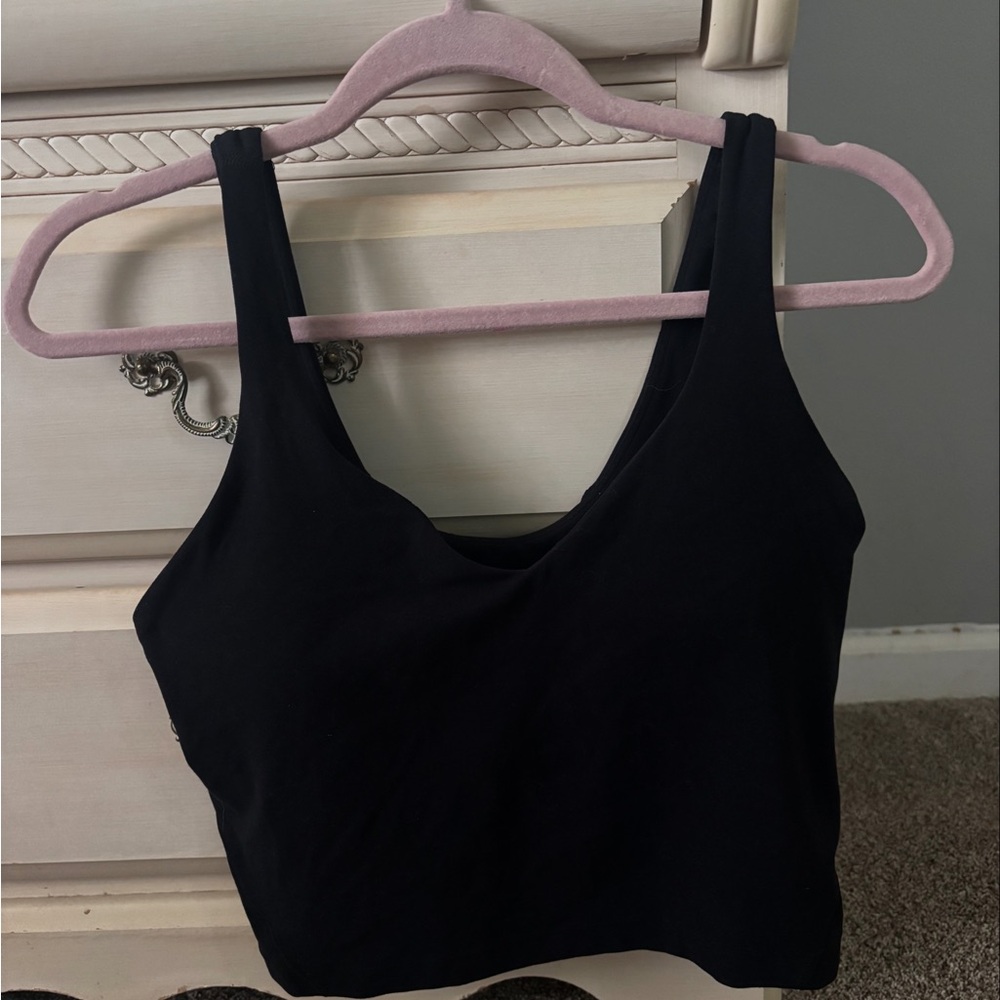 Black Sleeveless Crop Top